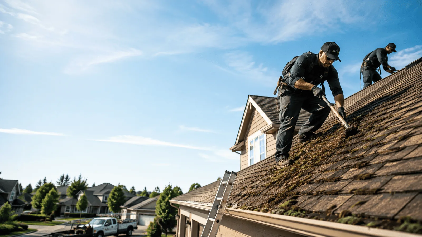 Roof Moss Removal in Clare, IL near me